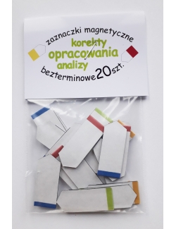 zaznaczki do opracowań, analiz, korekt 20 szt.